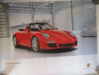 Porsche 911 Carrera S Cabrio (997) Großformat Poster ca.76x100cm