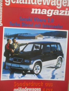 geländewagen magazin 5/1997 Suzuki Vitara 2.0 Turbo Diesel mit Intercooler