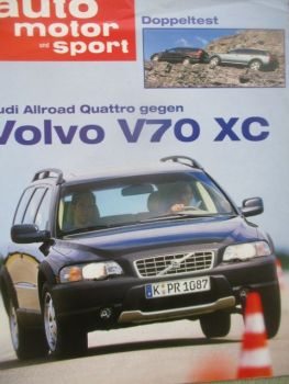 auto motor & sport 17/2000 Audi Allroad quattro vs. Volvo V70 XC