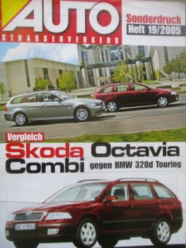 Auto Strassenverkehr 19/2005 Vergleich Skoda Octavia Combi vs. BMW 320d Touring E91