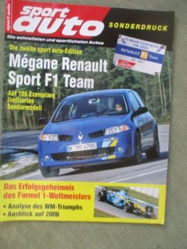 sport auto Mégane Renault Sport F1 Team Sonderdruck