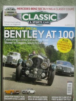 classic & Sports cars July 2019