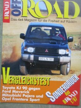Off Road 1/1997 Vergleichstest Toyota KJ90