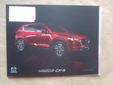 Mazda CX-5 Typ KF Prospekt Mai 2017 +Preisliste
