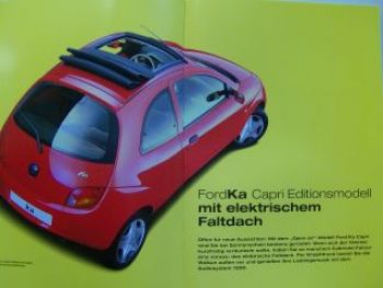 Ford Ka Finesse Futura Capri Royal Prospekt Januar 2002