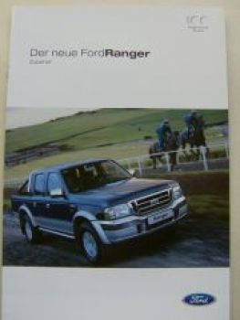Ford Ranger Zubehör Prospekt Januar 2003 NEU