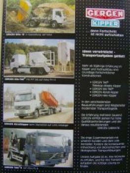 Volvo Gergen Kipper Prospekt NEU