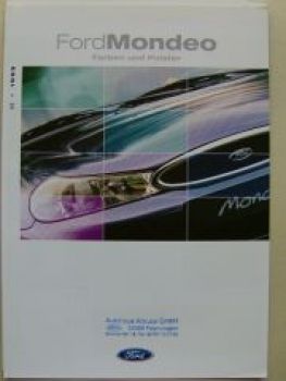 Ford Mondeo Farben & Polster Juli 1999 NEU