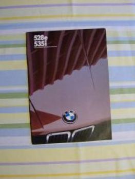 BMW Prospekt 5er Reihe USA 528e 535i 1985 E28