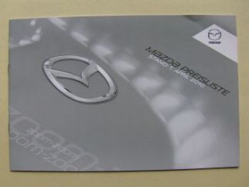 Mazda Preisliste alle Modelle April 2010 NEU