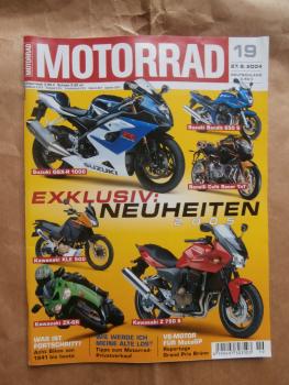 Motorrrad 19/2004 Honda CBR 1000 RR Fireblade,BMW R80GS vs. R1200GS,Suzuki VX800 vs. SV 650, Harley-Davidson