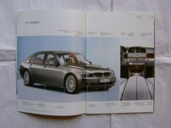 BMW Neugier 7er E65 E66 Facelift Argumenter 2005 NEU