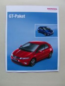 Honda G T-Paket Prospektblatt Civic August 2009 NEU