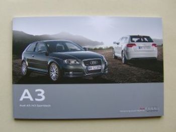 Audi A3 +Sportback Prospekt April 2010 +Preisliste NEU