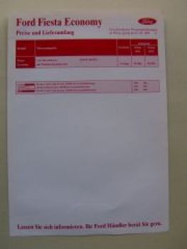 Ford Fiesta Economy August 1993