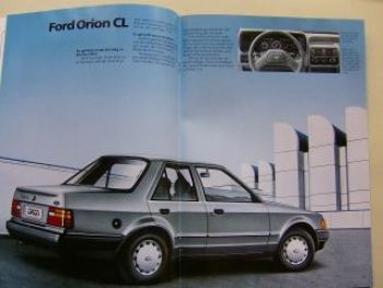 Ford Orion +Ghia Prospekt Januar 1986 Rarität