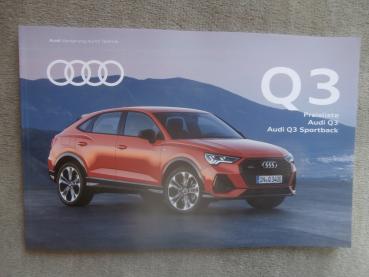 Audi Q3 +Sportback 40TFSI 35TDI Preisliste August 2019