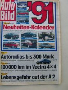 Auto Bild 1/1991 Opel Vectra 4X4-Dauertest, Lada Samara,Citroen