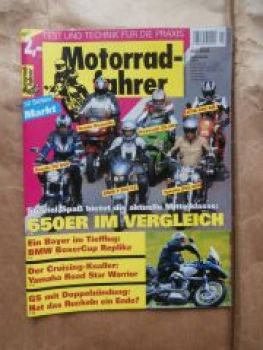 Motorradfahrer 7/2003 Yamaha FZR 50, Cup BMW R 1100S,Ducati Monster R,