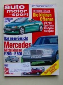 ams 10/1993 Mercedes E200-E500 W124,E36,Cadillac Seville STS