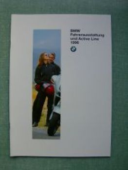 BMW Fahrerausstattung & Active Line 1996 Prospekt NEU