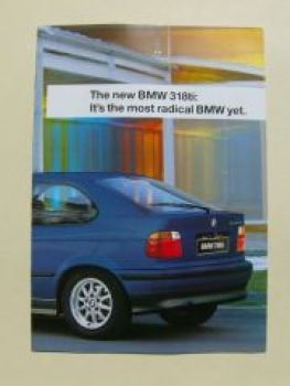 BMW 318ti E36 Compact E36/5 USA Prospekt Dezember 1994