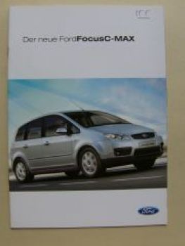 Ford Focus C-Max Prospekt Oktober 2003 NEU