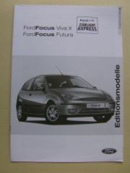 Ford Focus Viva X Futura Editionsmodelle Starlight Express Juli