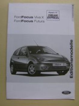 Ford Focus +Ghia +Ghia Exclusive August 2001 NEU