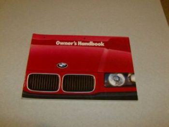 Owner"s Handbook 316i-318i/iS-320i-325i-325td/tds+Coupe+Cabriole
