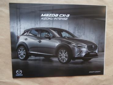 Mazda CX-3 Kizoku Intense Prospekt +Preisliste Mai 2017