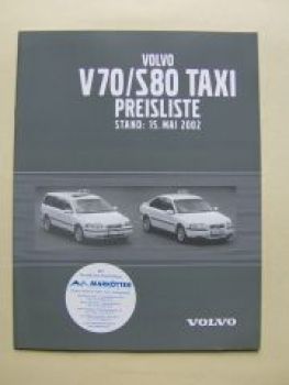 Volvo V70 S80 TAXI 15.Mai 2002 NEU