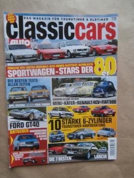 auto zeitung classiccars 7/2013 Mini vs. Käfer vs. Renault 4CV vs. Fiat 500,XJS 4.0,505 V6,E280 W124,Ascona vs. Taunus,