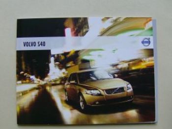 Volvo S40 Prospekt September 2007 +Preisliste NEU