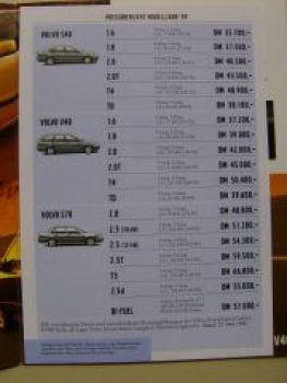 Volvo Modellpalette 1999 S40 V40 S70 V70+AWD C70 Cross Country