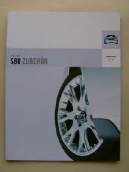 Volvo S80 Zubehör Prospekt 2003 NEU