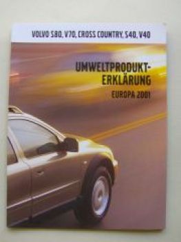 Volvo Umweltprodukt-Erklärung Europa 2001 NEU