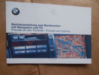 BMW Betriebsanleitung Bordmonitor mit Navigation & TV Mai 1999