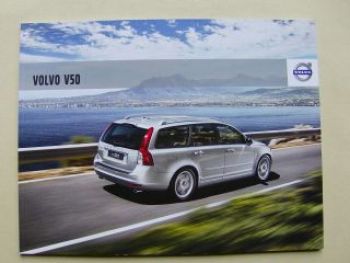 Volvo V50 Prospekt August 2009 NEU