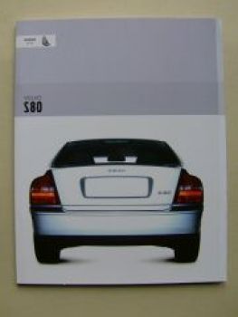 Volvo S80 Prospekt 2003 +Preisliste Juli 2002 NEU