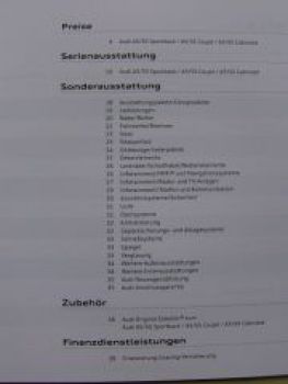 Audi A5/S5 Sportback Coupè Cabriolet April 2010 NEU