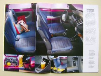 Fiat Cinquecento Prospekt Januar 1997 Soleil Suite Sporting S SX