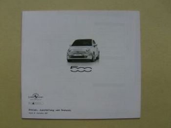 Fiat 500 Pop Lounge Sport 10.September 2007 NEU