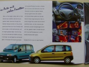 Fiat Multipla Prospekt November 1998 NEU