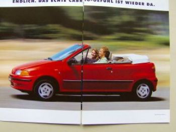 Fiat Punto Cabrio Prospekt Dezember 1994 NEU