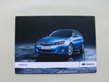 Subaru Impreza Prospekt September 2009 +Preisliste NEU