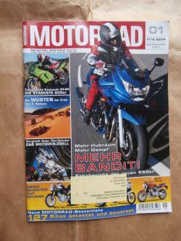 Motorrad 1/2005 Suzuki Bandit 650S, Kawasaki ZX-6R,Moto Morini Corsaro 1200 und 9,5,Yamaha YZF-R6,