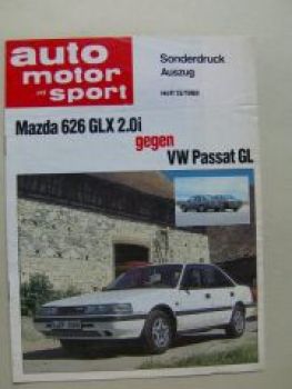 ams 13/1988 Mazda 626 GLX 2.0i gegen VW Passat GL