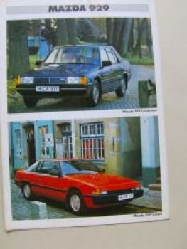 Mazda 929 Limousine Coupè September 1983 Prospekt/Poster