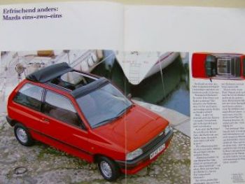 Mazda 121 Prospekt Januar 1989+Canvas Top DA
